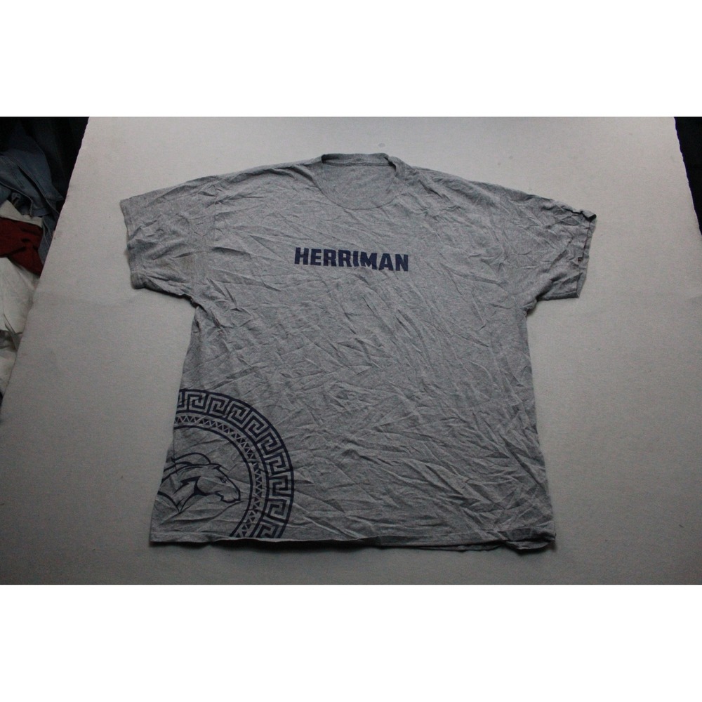 Unbranded Herriman T-Shirt Mens Extra Large Gray Good Graphic Mustang Logo